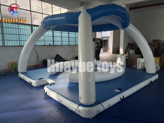 Inflatable Floating Leisure Platform Inflatable Floating Dock Platform for Party
