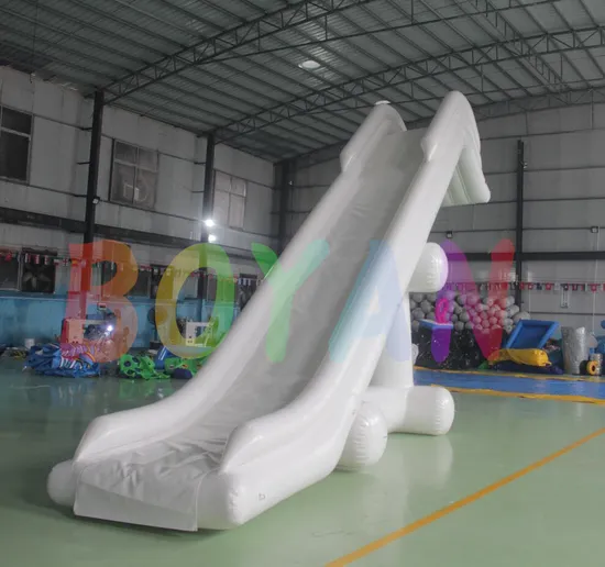 Customized Large Size Boat Dock Pool Inflatable Adult Water Slide for Yacht Water Play Equipment Park Giants Lake Boat Yacht Slide