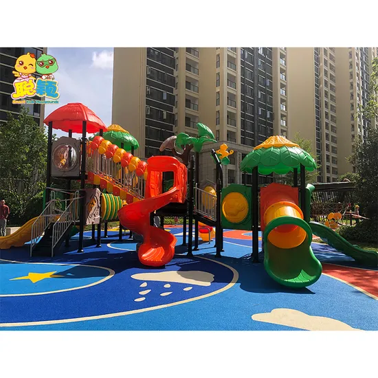 Commercial New Design High Standard Kids Outdoor Playground Equipment Slides with Certification