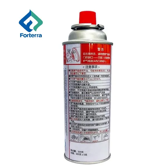 Wholesale Custom Logo 99% Purity Butane Gas 220g 227g Fuel Butane Gas Cartridge for Stove