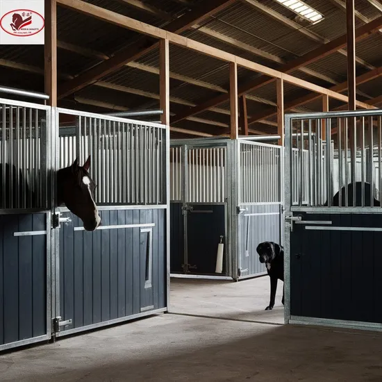 High Quality Wooden Panel Stables 2.2m High Horse Stall Boxes