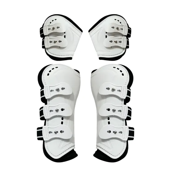 Wholesale 4PCS PU Shell Adjustable Horse Tendon Fetlock Brace Boots