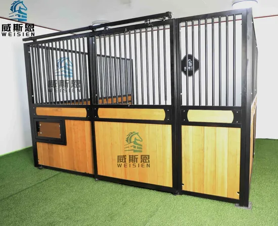 Customized Horse Arena Panels Stables Horses Airy Horse Stalls Fronts with Sliding Door