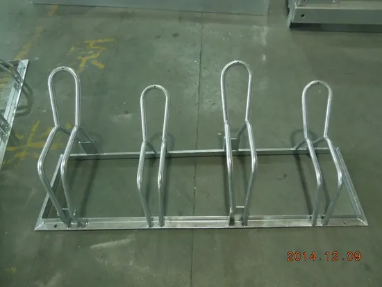Efficient Vertical Ground Bike Rack with Individual Racking for Each Bicycle