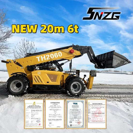 High Performance Heightened Telescopic Forklift Multi-Purpose Forklift Telescopic Loader 6-Ton Load King Telehandler Machinery Manufacturer