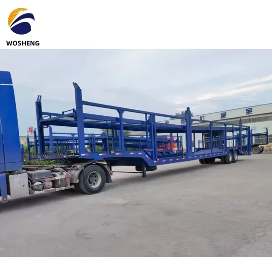 Chinese Factory Direct Export Type 2 Axle 3 Axle 8 Bit Car Double Deck Car Transport Semi Trailer Hydraulic Car Carrier Trailer