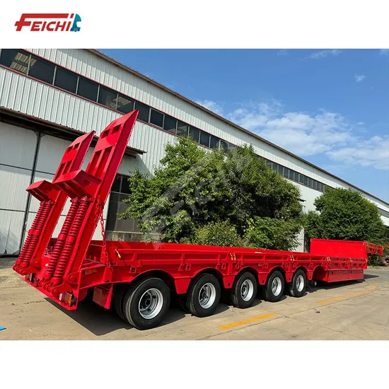 Heavy Duty New 6 Axles 60t-100 Ton Lowbed Lowboy Low Loader Semi Traile Used Lowbed Trailer for Sale
