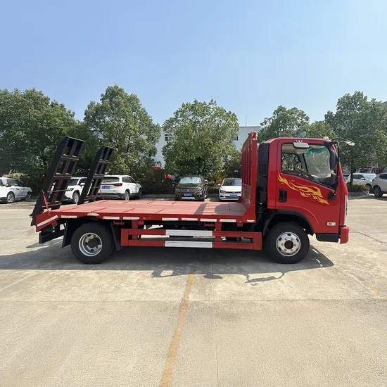 Tri-Ring Right-Side Drive Stq5041tpbn6 40 Feet Container Flatbed Semi Trailer Truck China Manufacturers Semi-Trailer