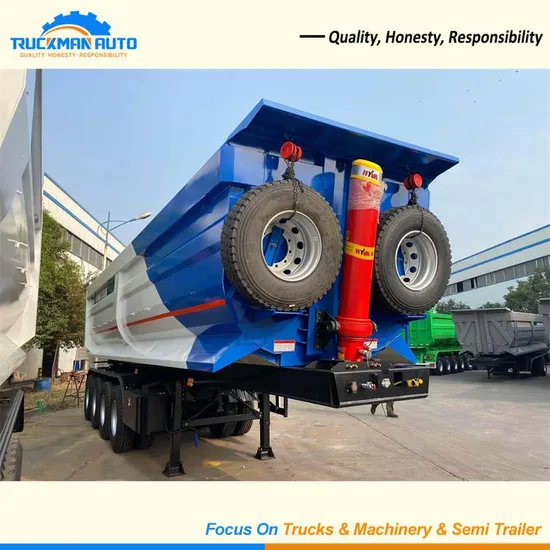 TRUCKMAN Brand New 4 Axles 45m3 50 tonnes Dump Trailer For Construction