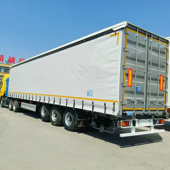 53FT 45FT 3 Axle 40ton Cargo Box Dry Van PVC Fabric Water-Proof Curtain Side Truck Semi Trailer with BPW Air Suspension for Russia Market
