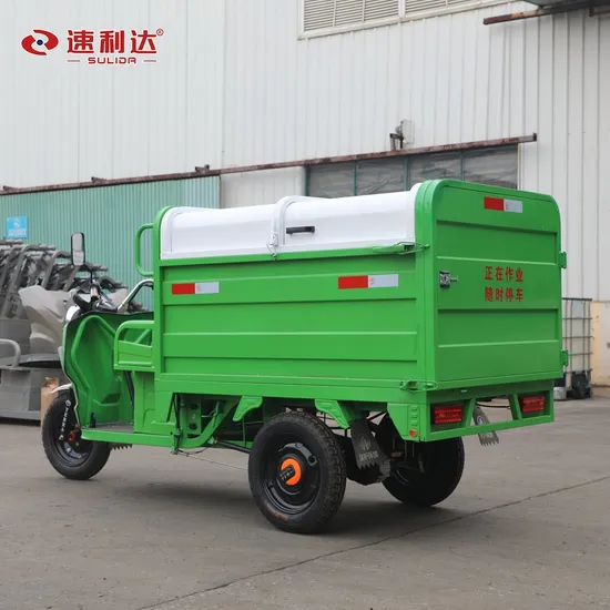 High Quality Minimum Turning Radius 3.5 Electric Three-Wheeled Garbage Truck