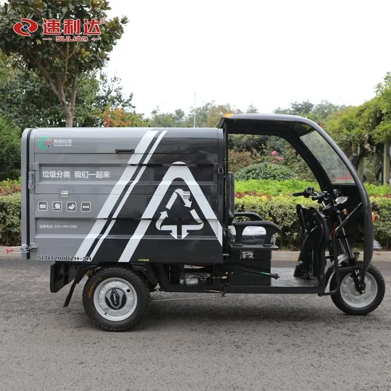 High Quality Endurance Mileage 50km Electric Three-Wheel Sanitation Vehicle Truck Garbage
