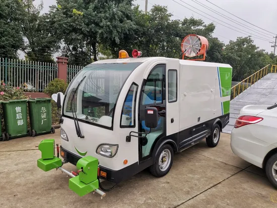 Small Enclosed Electric Garbage Truck Washing Truck Dust Removal Truck for Road Cleaning