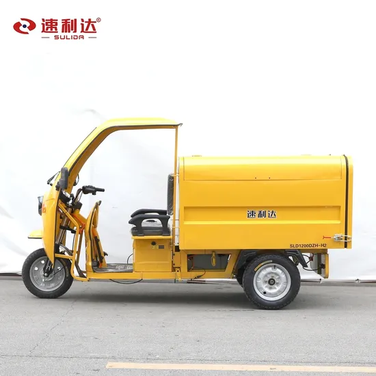 Carriage Box Volume Capacity 1600L Electric Three-Wheeled Cleaning Vehicle