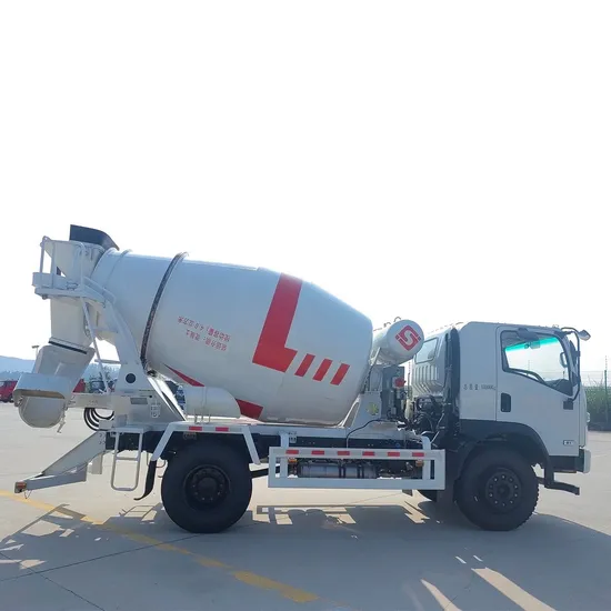 6-Wheel Drive Type 4 Cubic Meters Concrete Mixer Truck Portable Cement Mixer Factory Price