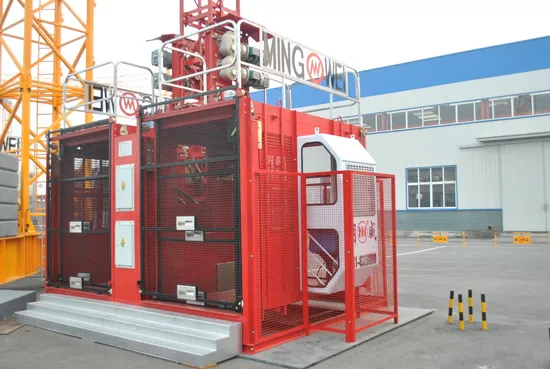 High Quality Single/Double Cage Building Lifter with Large Load Capacity Construction Hoist