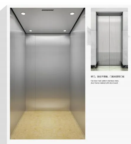 Factory Price Hairline Passenger Elevator with Machine Room