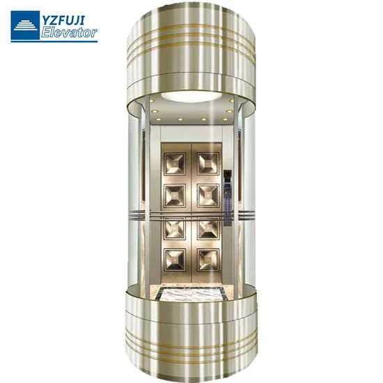 Customize Sightseeing Casuple Stainless Steel Panoramic Elevator for Commercial Building Passenger Lift