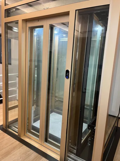 Villux Elegant Sturdy and Energy-Saving House Villa Elevator Golden Lift Elevator