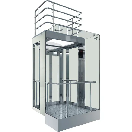Simple Style Sightseeing Elevator with Round Pipe
