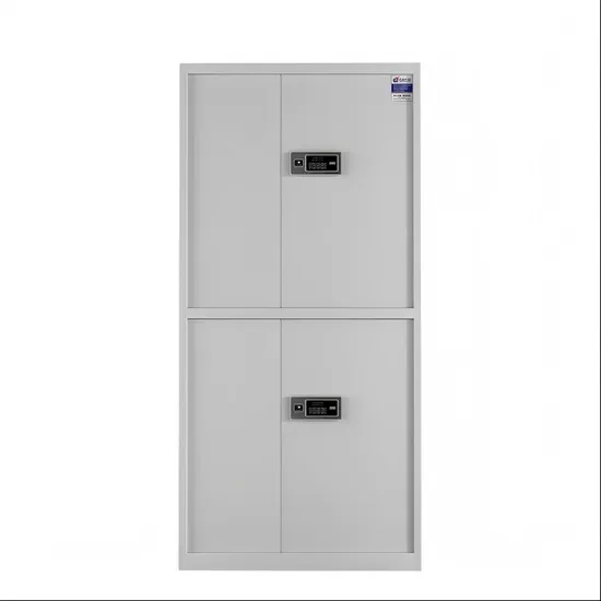 Two-Section Metal Confidential Filing Cabinet for Office Use