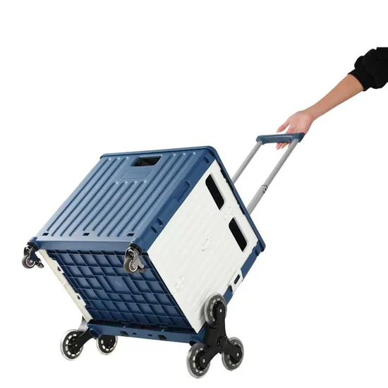 Climbings Mini Folding Luggage Supermarket Foldable Small Portable Plastic Shopping Cart