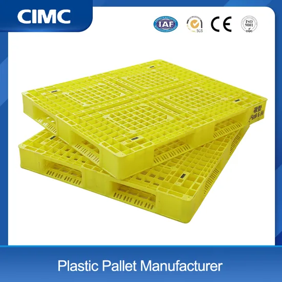 Easy Identification and Tracking Yellow Plastic Pallet for Warehouse Operations