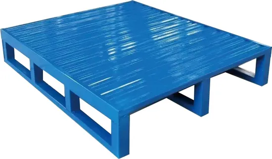 Heavy Duty Metal Pallets Galvanized Pallet Stackable Storage Steel Pallets Oversized Warehouse Forklift Storage Galvanized Metal Steel Pallets for Cold Storage