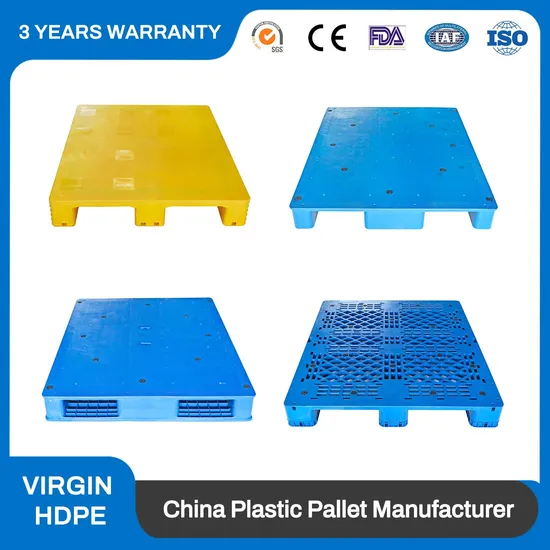 China Manufacturer Heavy Custom Duty HDPE 1200X1000 Large Logistic Racking Industrial Rackable Warehouse Storage Reusable Euro Stackable Plastic Pallets