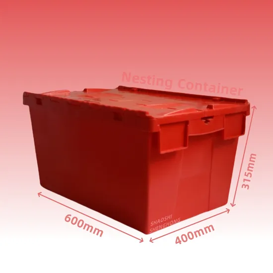 Red Color 65L Turnover Plastic Logistic Handling Industrial Foldable Container Box