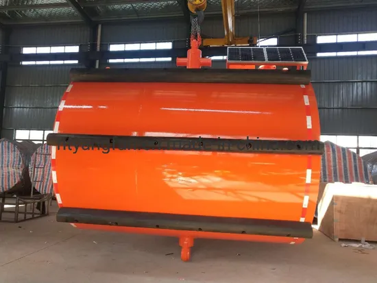 Marine Steel Foam Floating Cylindrical Solar Cell Solar Storage Battery Mooring Buoy