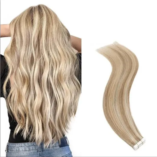 Youzi Salon Tape in Hair Extensions Full Cuticle Tape Ins Virgin Remy Human Hair Tape in Human Hair Extension