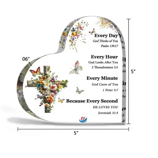 Elegant 15mm Thick Clear Heart-Shaped Paperweight Gift for Loved Ones