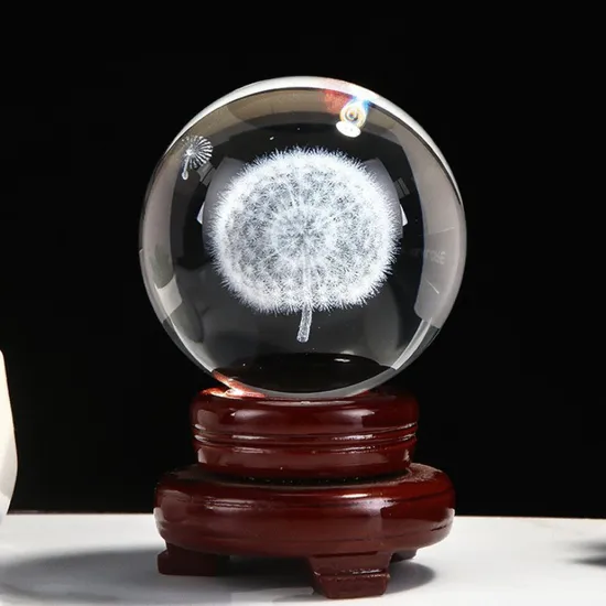 Chinese Manufacturers Design Wholesale Custom High Quality Low Price Logo Lettering Identification 3D Crystal Ball Ornaments