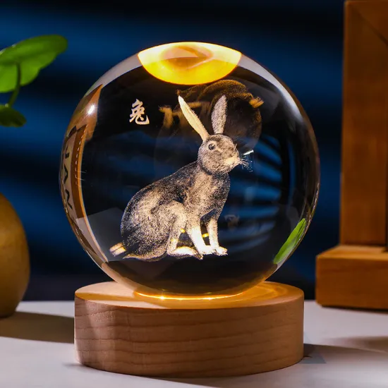 3D Crystal Decoration Laser Engraving K9