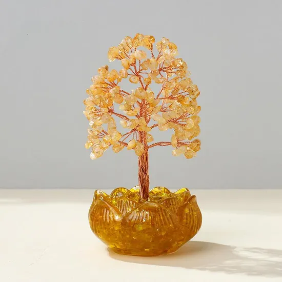 Healing Crystal Tree - Chakra Energy, Handcrafted with Natural Stones, Ideal for Gifts and Decor
