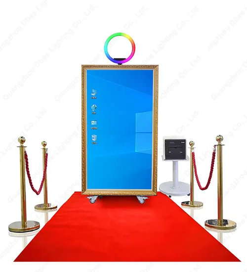 Mirror Photo Booth Machine Case Magic Mirror Selfie Kiosk for Exhibition Party