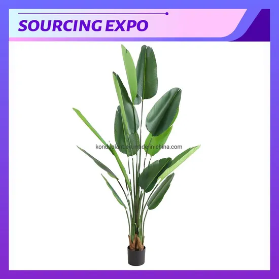 Garden Decor Ultraviolet-Proof Banana Plant Artificial Banana Tree Artificial Bird of Paradise Plant Ornamental Banana Plants