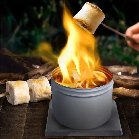 3-5h Burning Time Emergency Rescue Equipment Fire Pit Eco Friendly Good Price Portable Campfire No Embers No Hassle Temporary Lighting 10X10X7cm