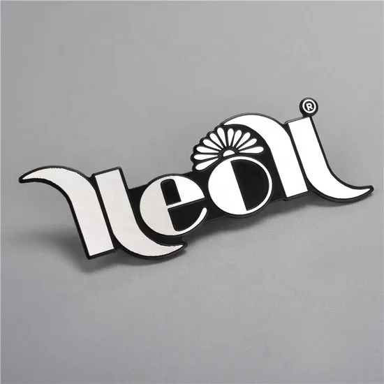 Embossed or Debossed Logo Aluminum Alloy Stainless Steel Copper Emblem Stickers