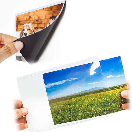 Custom 5X7/4X6/8X10 PVC Magnetic Photo Frame Pocket