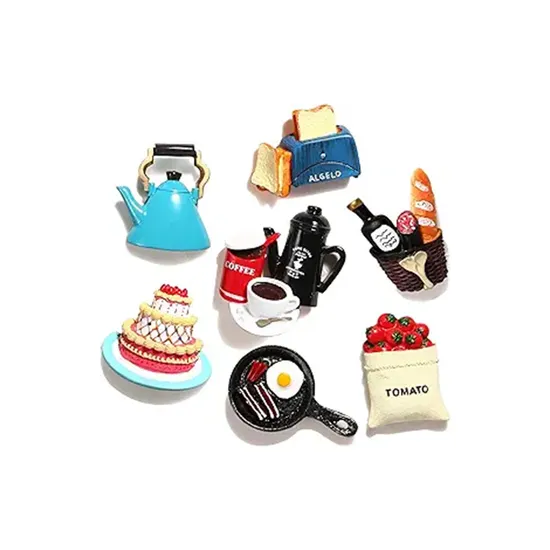 BSCI Factory Polyresi Penguin Refrigerator Magnets - Animal Decor Resin Magnet, 4PCS, 3D Penguin Magnet for Kitchen Fridge, Home Decor & Office Decorative.