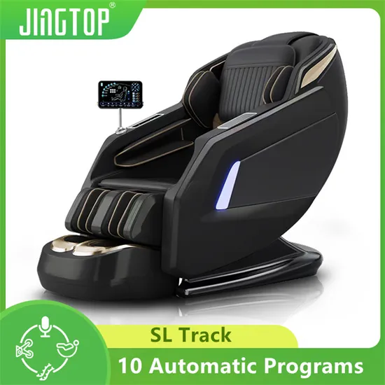Jingtop Equipment Supplier 3D 4D Hot Products Human Touch Back Shiatsu Kneading Capsule Chair with Foot Massager