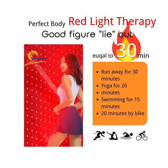 2025 New Large Size Whole Body Losing Weight LED Infrared Light Therapy Physical Mat Device, Red: Oght Therapy Bed
