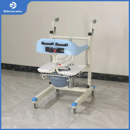Huaren Medical Equipment Factory Patient Lifting Equipment Patient Lifting Devices Manual Portable Foldable Height Adjustment Hospital Mobile Patient Lift