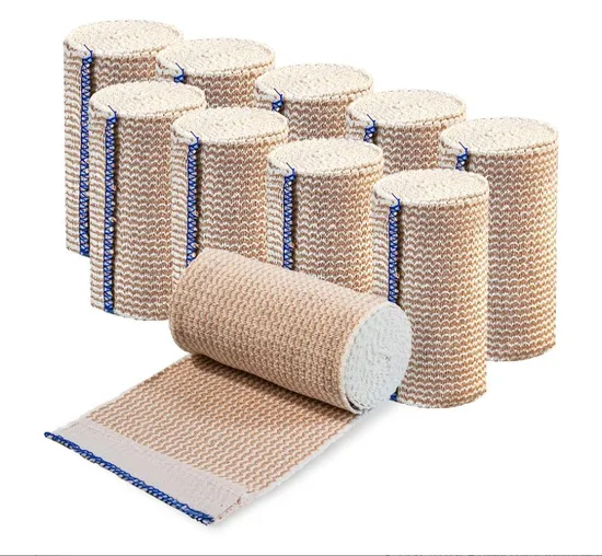 Elastic Bandage Wrap Compression Bandage with Self Closure Washable Reusable Elastic Bandage