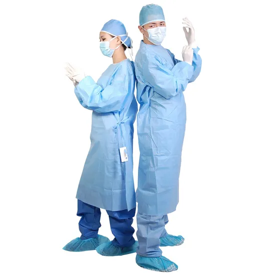 Medical Level 3 Waterproof SMS Surgical Gowns Disposable Sterile Surgical Gown
