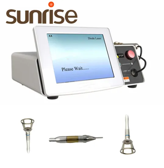 Medical New Mini Invasive Diode Laser 980 1470nm Dual Wavelength 60W Vascular Lesion Therapy Spider Veins Evlt Varicose Veins Removal Machine