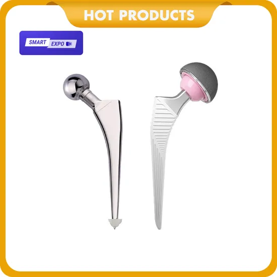 New Arrival Femoral Stem Cementless Femoral Stem Hip Replacement Hip Knee Prosthesis Set