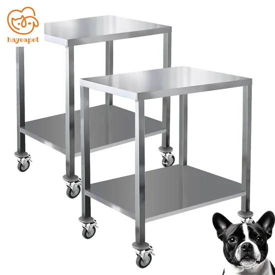 Stainless Steel Working Table & Veterinary Trolley Package for Pet - Focused Vet Practices
